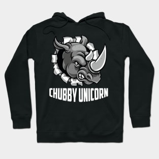 Angry Chubby Unicorn Rhino Gift Hoodie